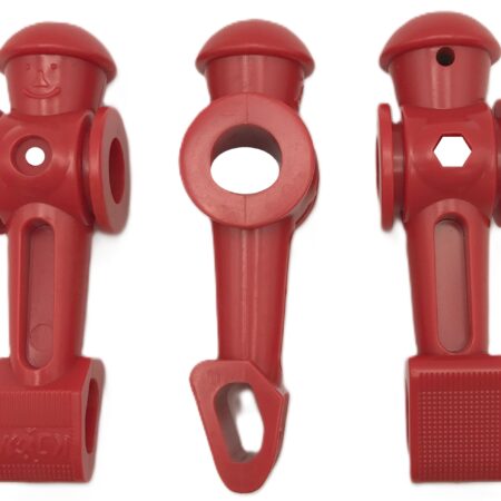 Red Counterbalanced Player Set for 48" Foosball Table (excluding Venture, Voyager, Vanquish)  (for 1/2" rods / 3.60" height )